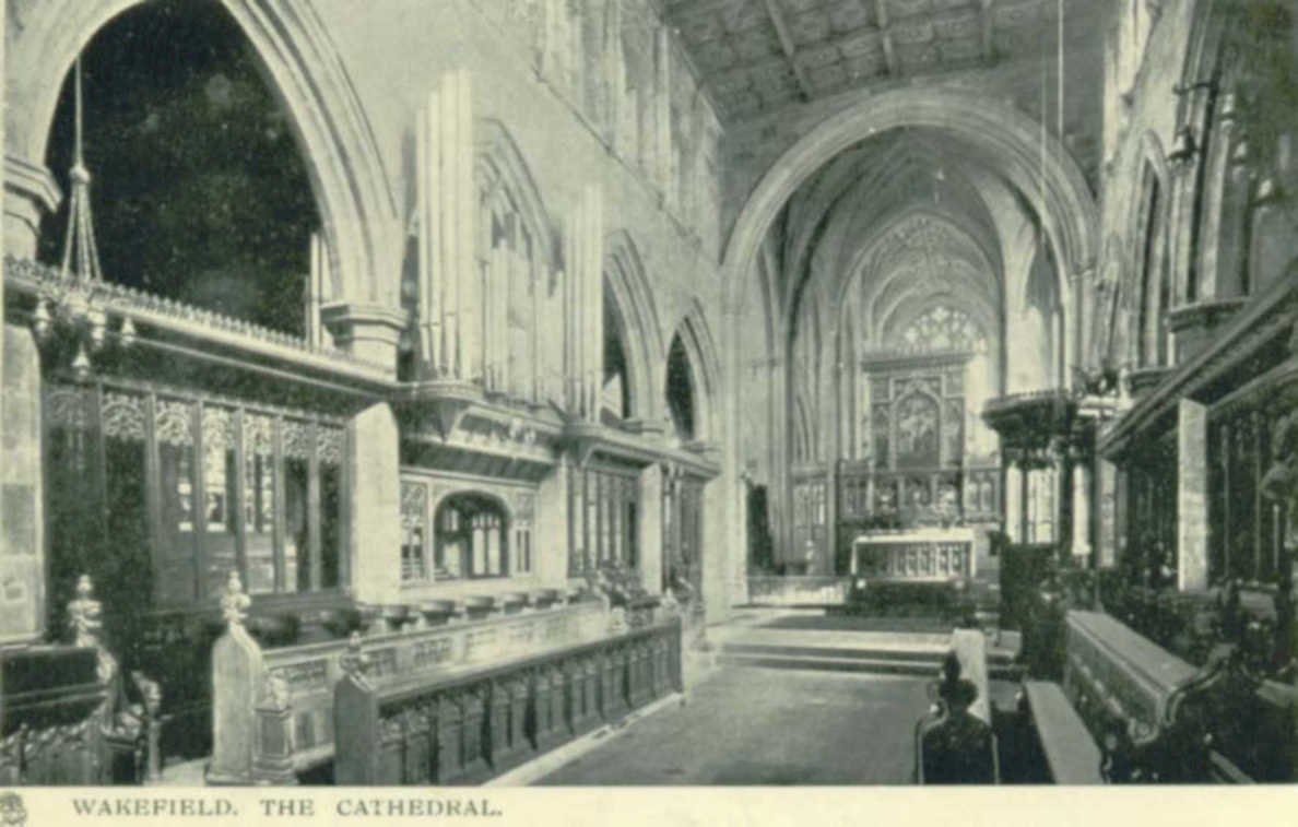 sheffield cathedral naveVintage 1880s 1900s A4 Photo Print