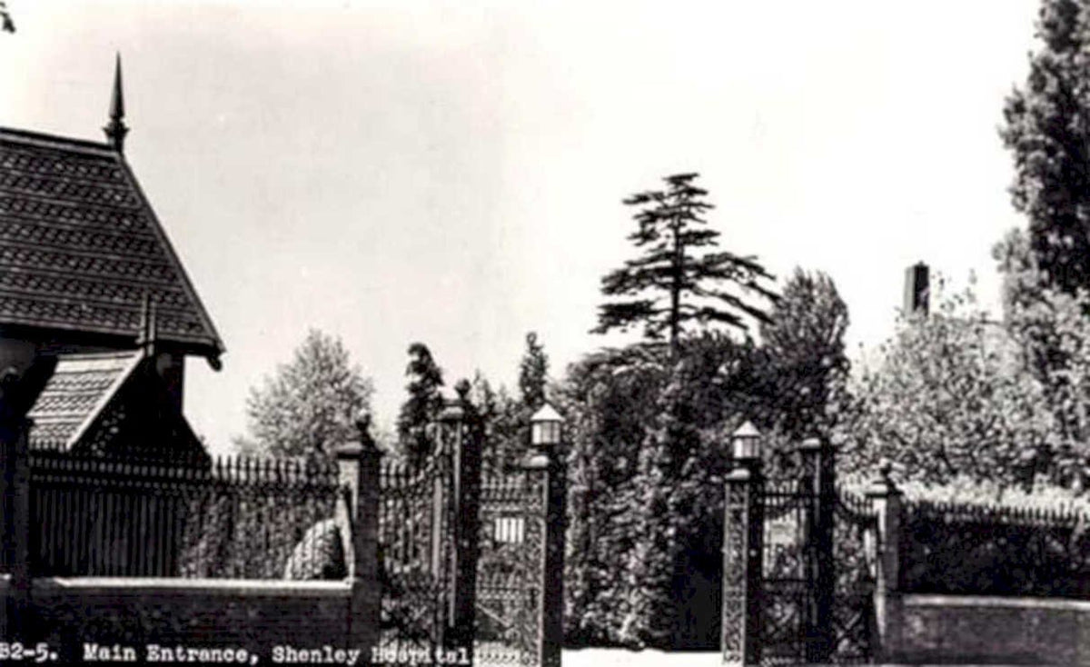 shenley hospital entranceVintage 1880s 1900s A4 Photo Print