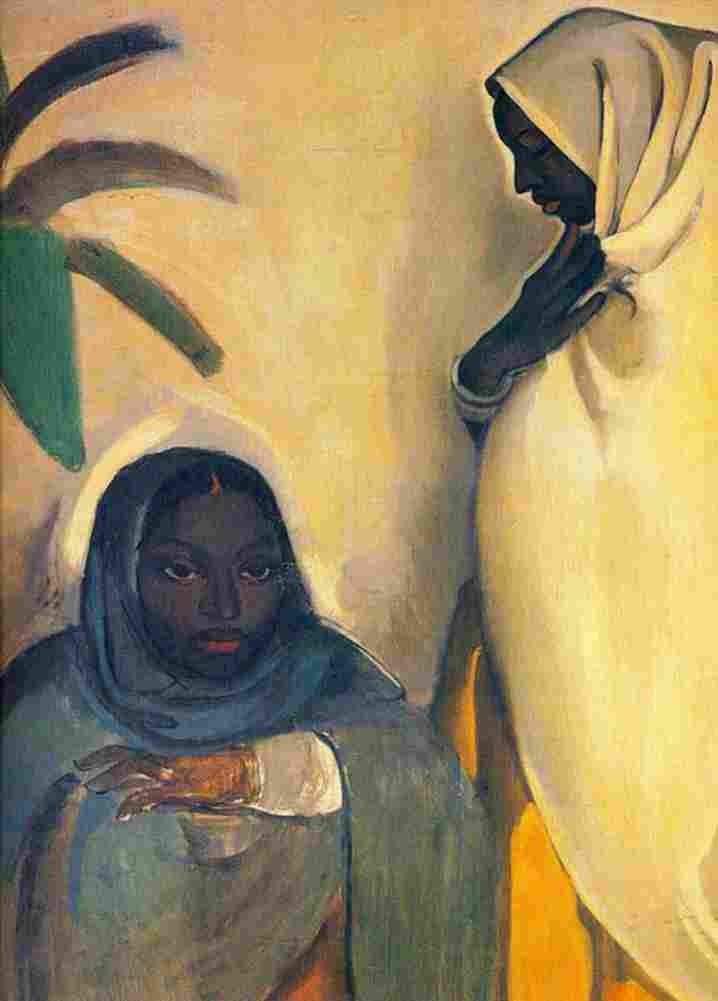 sher Two Women Art A4 Photo Print