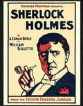 sherlock holmes theatre poster 1909 Advert A4 Photo Print