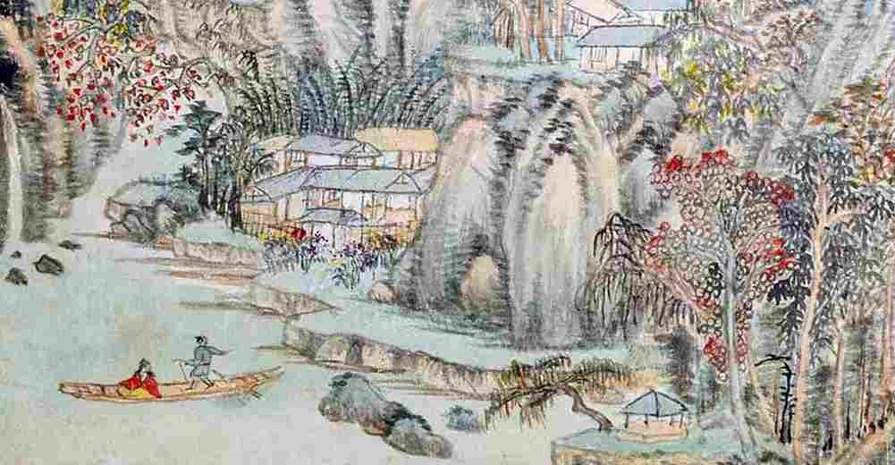 shimin Detail from Landscape Art A4 Photo Print