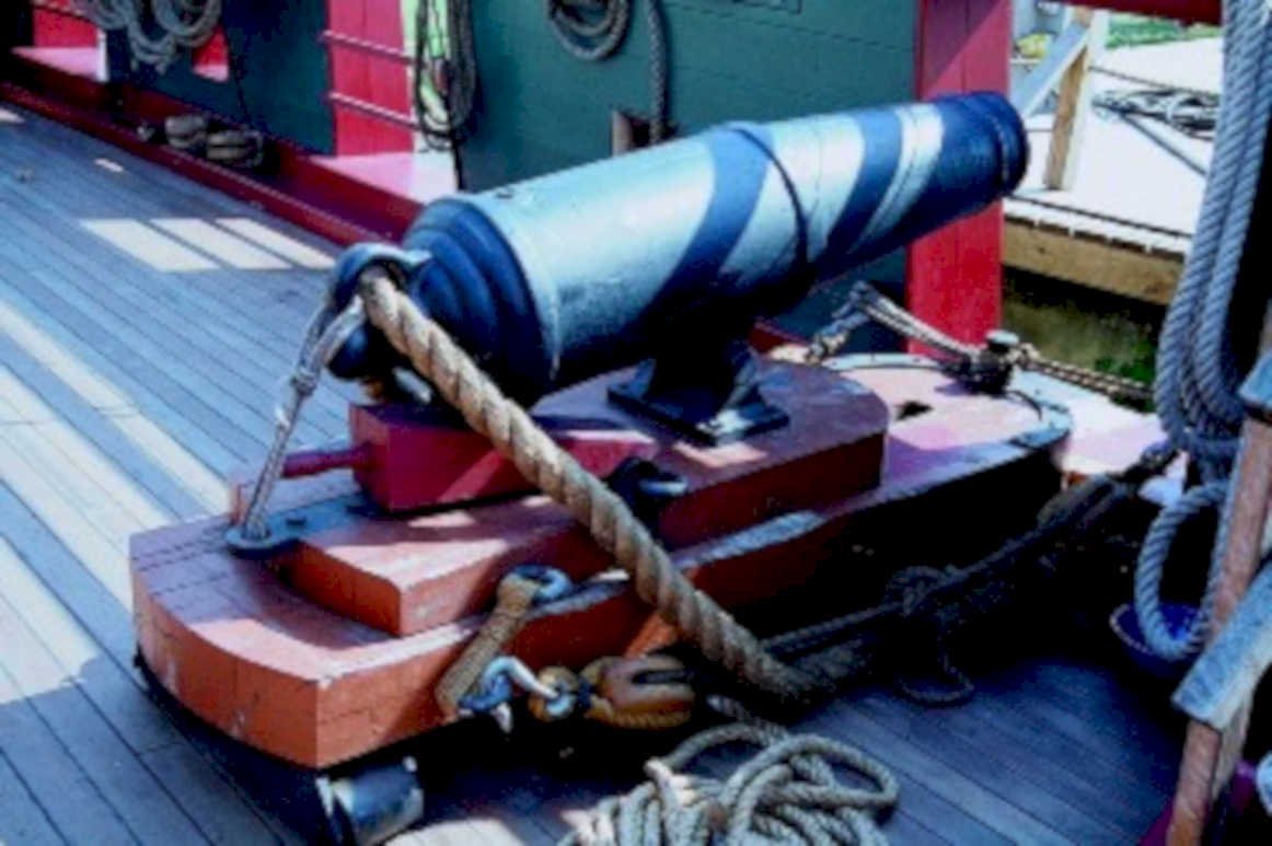 ship cannon1980s 1990s A4 Photo Print