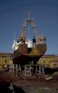 ship under repair 1980s 1990s A4 Photo Print
