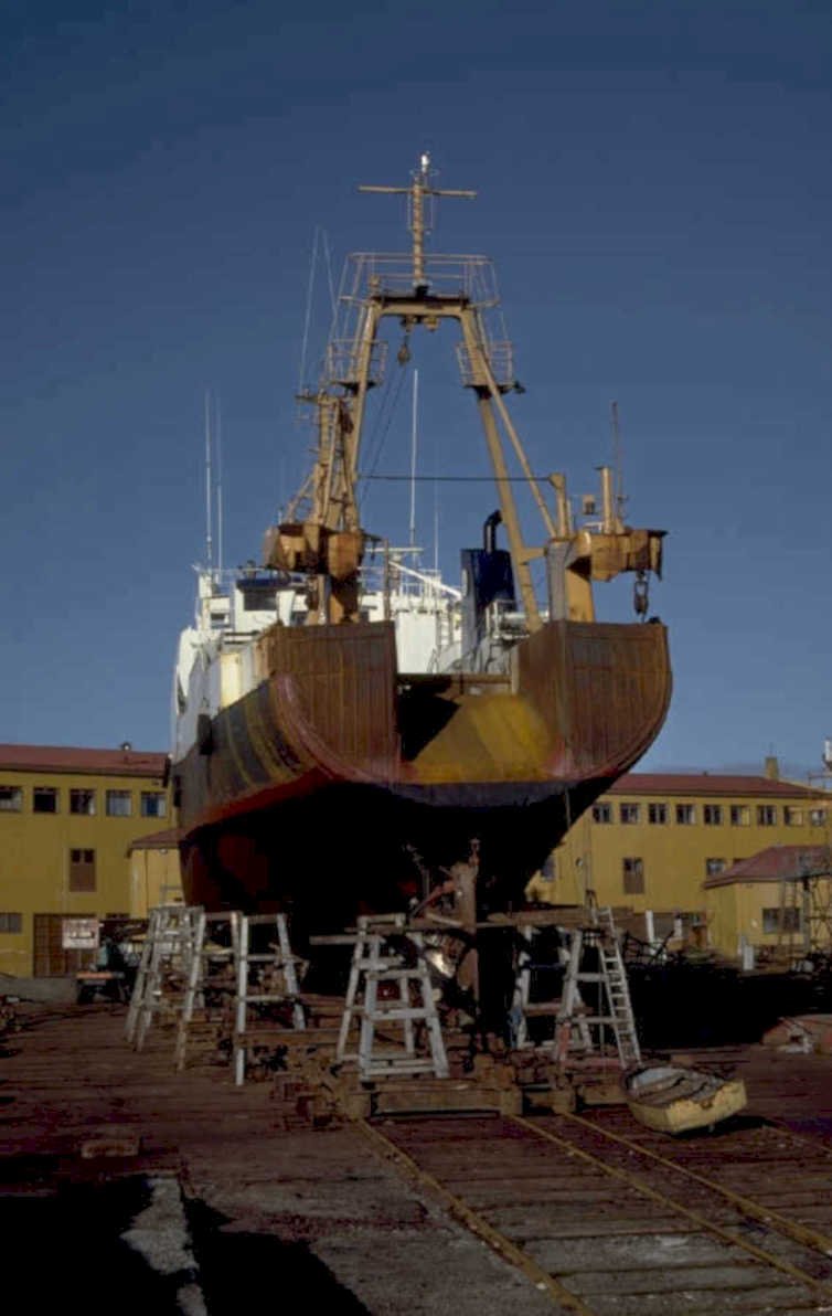 ship under repair 1980s 1990s A4 Photo Print