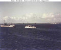ships pacific harbor Vintage world war A4 Photo Print