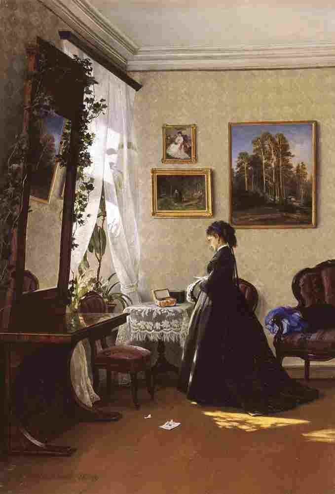shishkin in front of the window Art A4 Photo Print