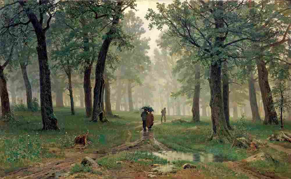 shishkin rain in an oak forest Art A4 Photo Print