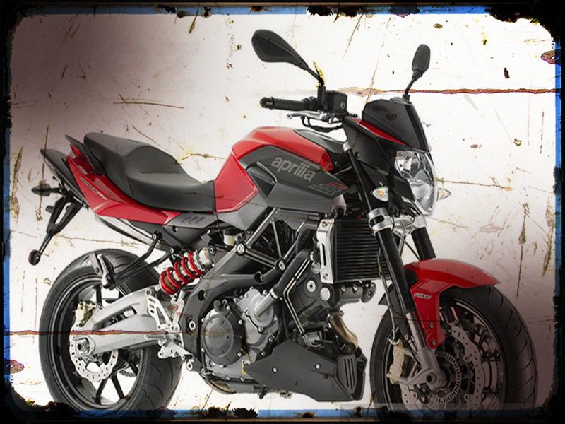shiver 750 abs Aprilia A4 Photo Print Motorbike Vintage Aged