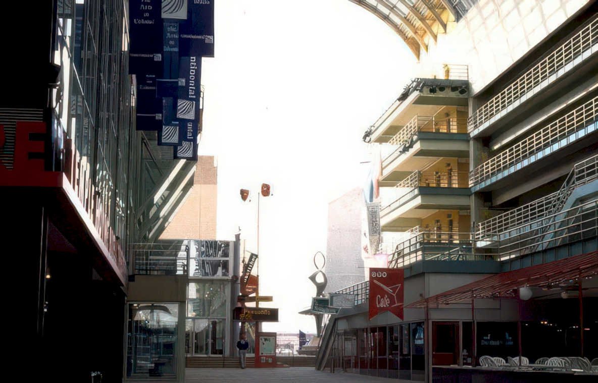 shopping mall arca Vintage A4 Photo Print