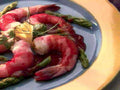 shrimp asparagus plate 21980s 1990s A4 Photo Print