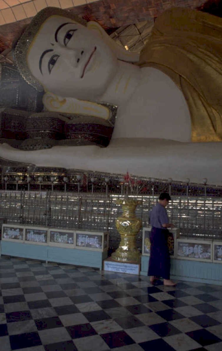 shwedagon buddha statue 1980s 1990s A4 Photo Print