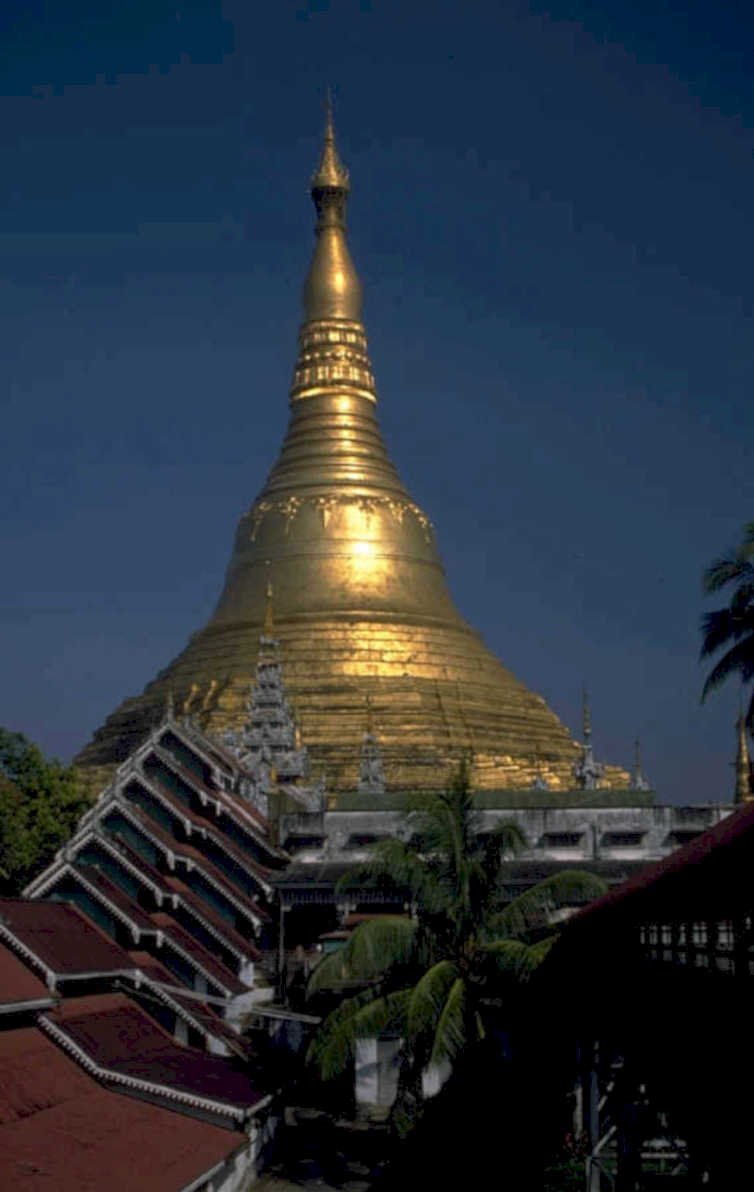 shwedagon pagoda golden 3 1980s 1990s A4 Photo Print