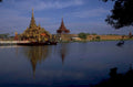 shwedagon reflection spire 1980s 1990s A4 Photo Print