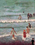 sick Bathers Dieppe Art A4 Photo Print