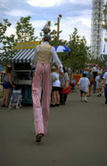 sideshow performer roller Vintage A4 Photo Print