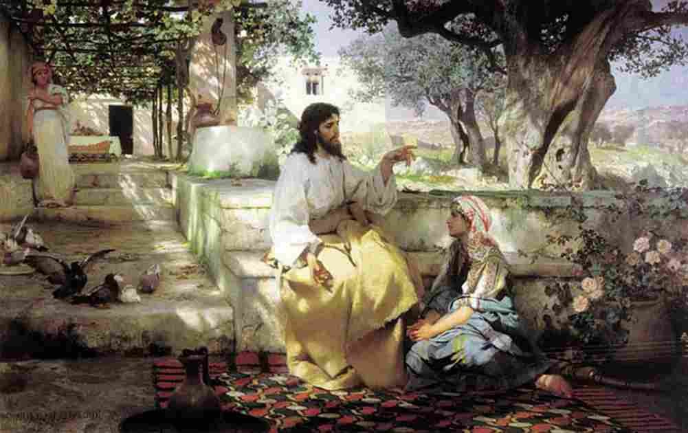 siem Christ with Martha and Maria Art A4 Photo Print