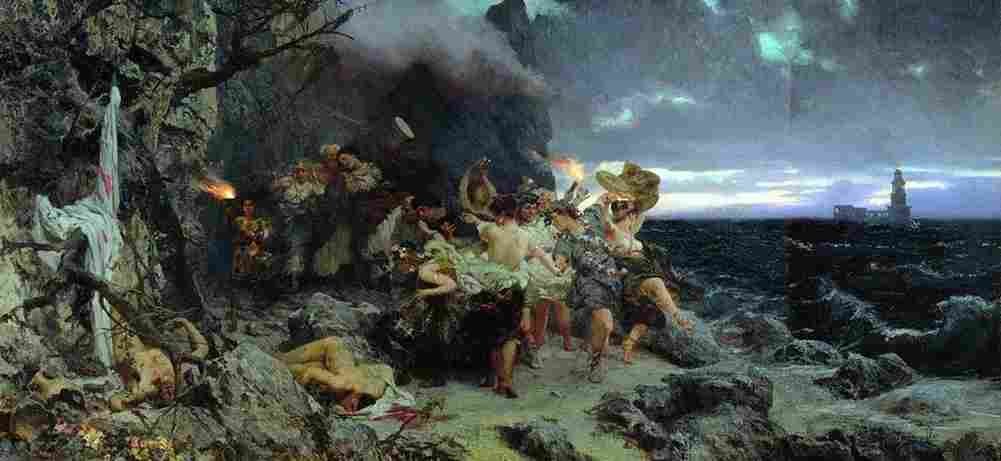 siem Roman orgy at Tiberius Art A4 Photo Print
