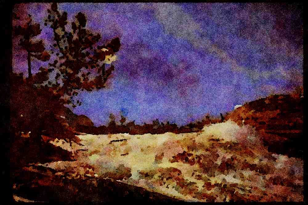 sierra Nevada Mountains 397013 Evolution Falls A4 Limited Edition Watercolour Print