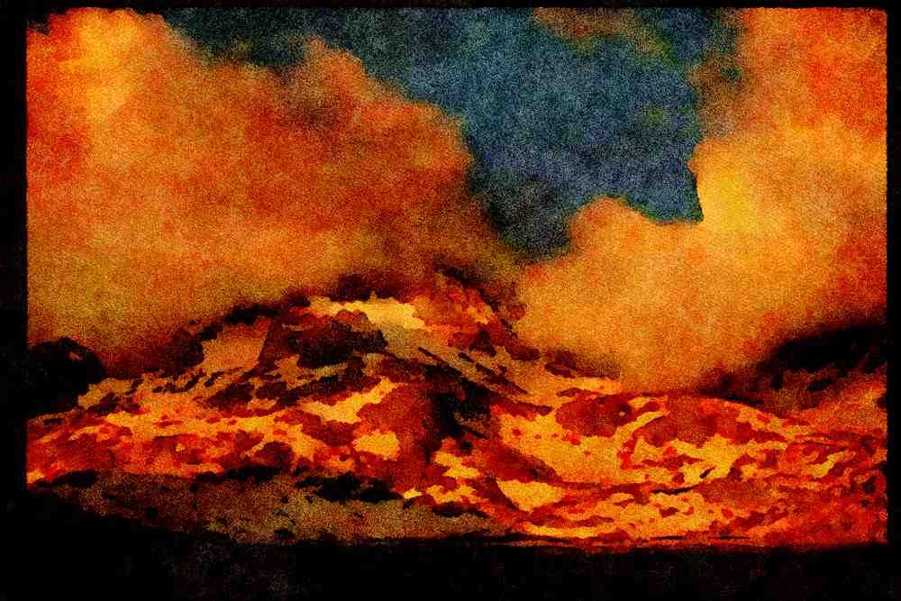 sierra Nevada Mountains 397017 Clouds Over Mt. Banner And The Ritter Range A4 Limited Edition Watercolour Print