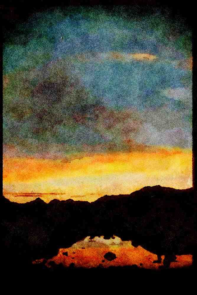 sierra Nevada Mountains 397021 Palisade Basin A4 Limited Edition Watercolour Print