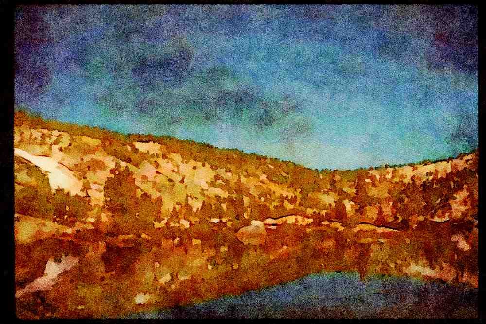 sierra Nevada Mountains 397025 Reflections, Granite Basin A4 Limited Edition Watercolour Print