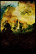 sierra Nevada Mountains 397036 Bridal Veil Falls, Yosemite A4 Limited Edition Watercolour Print