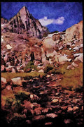 sierra Nevada Mountains 397042 Isosceles Peak A4 Limited Edition Watercolour Print
