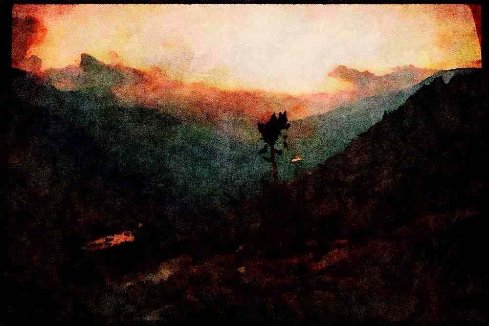 sierra Nevada Mountains 397061 Evolution Valley A4 Limited Edition Watercolour Print
