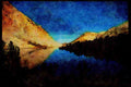 sierra Nevada Mountains 397064 Reflections, Kearsarge Lake A4 Limited Edition Watercolour Print