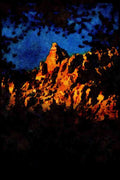 sierra Nevada Mountains 397067 Kearsarge Pinnacles From Vidette Meadows A4 Limited Edition Watercolour Print