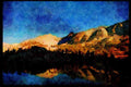 sierra Nevada Mountains 397079 Reflections, Kearsarge Lake A4 Limited Edition Watercolour Print