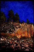 sierra Nevada Mountains 397083 Devil's Postpile A4 Limited Edition Watercolour Print