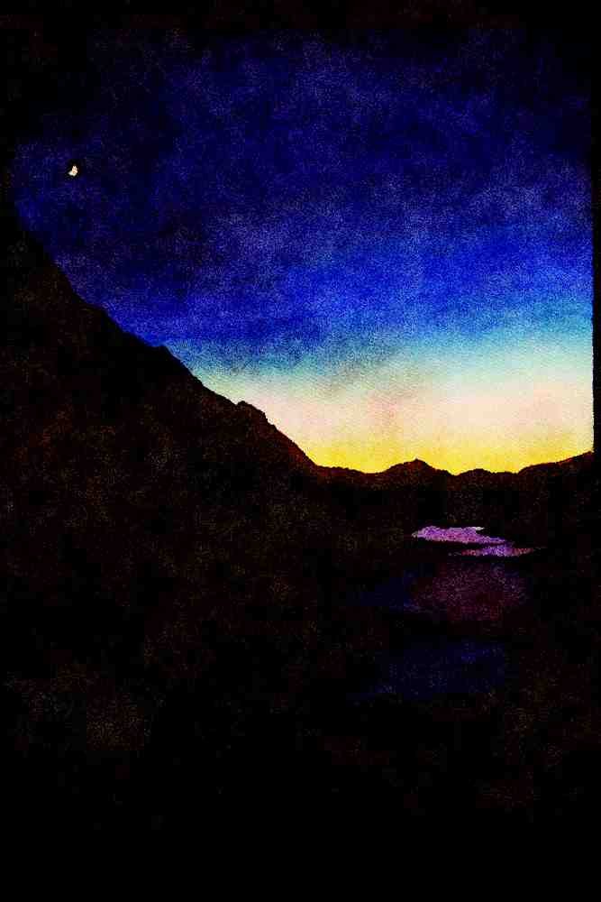 sierra Nevada Mountains 397085 Darwin Canyon And Mt. Mendel A4 Limited Edition Watercolour Print