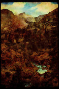 sierra Nevada Mountains 397097 Piute Creek Below Hutchinson Meadow A4 Limited Edition Watercolour Print