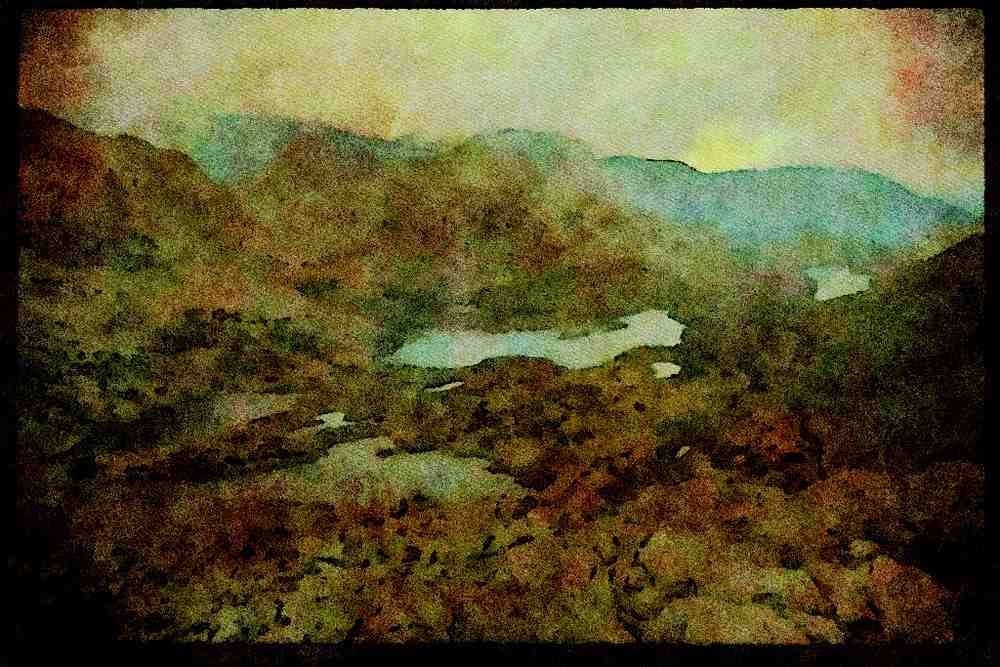sierra Nevada Mountains 397098 View From Bishop Pass A4 Limited Edition Watercolour Print