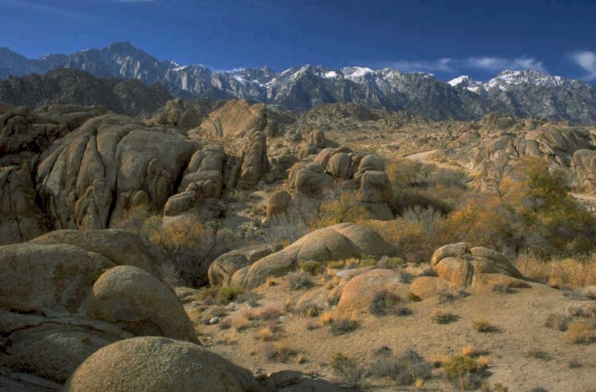 sierra granite boulders 1980s 1990s A4 Photo Print