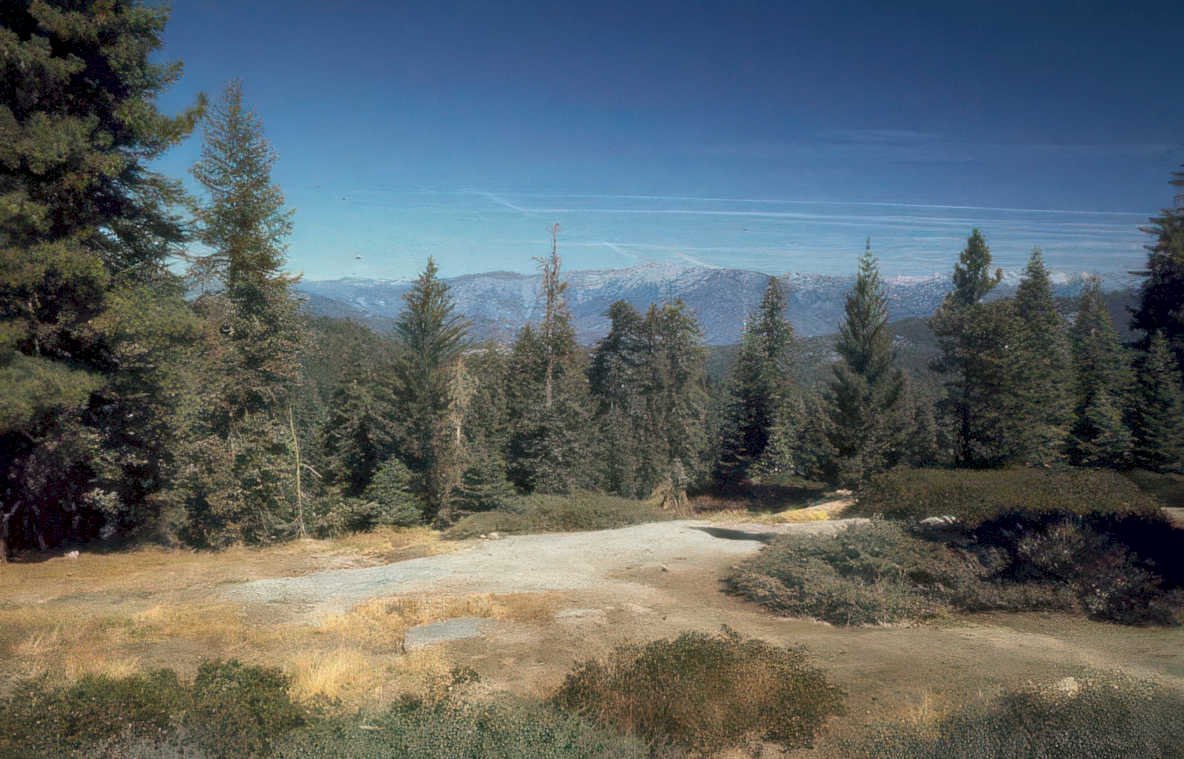 sierra landscape mountains Vintage A4 Photo Print