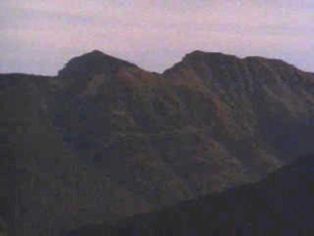 sierra nevada dusk1980s 1990s A4 Photo Print