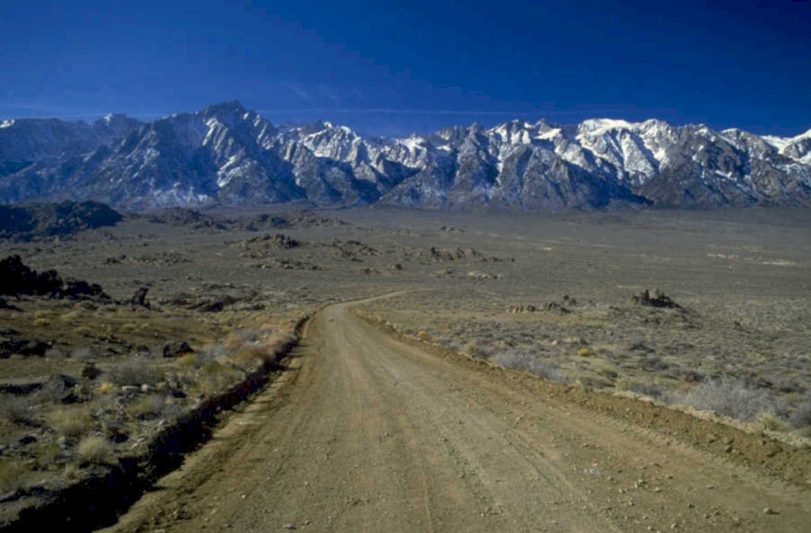 sierra nevadas road 1980s 1990s A4 Photo Print