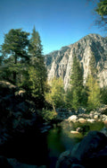 sierra river mountains Vintage A4 Photo Print