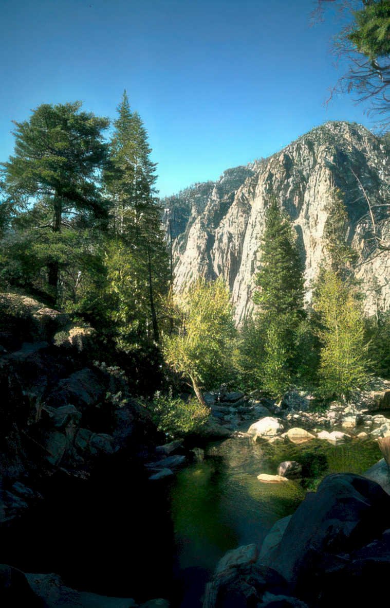 sierra river mountains Vintage A4 Photo Print