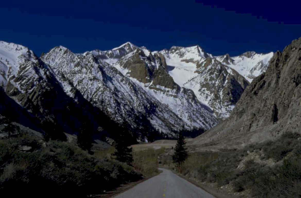 sierra road snow 1980s 1990s A4 Photo Print