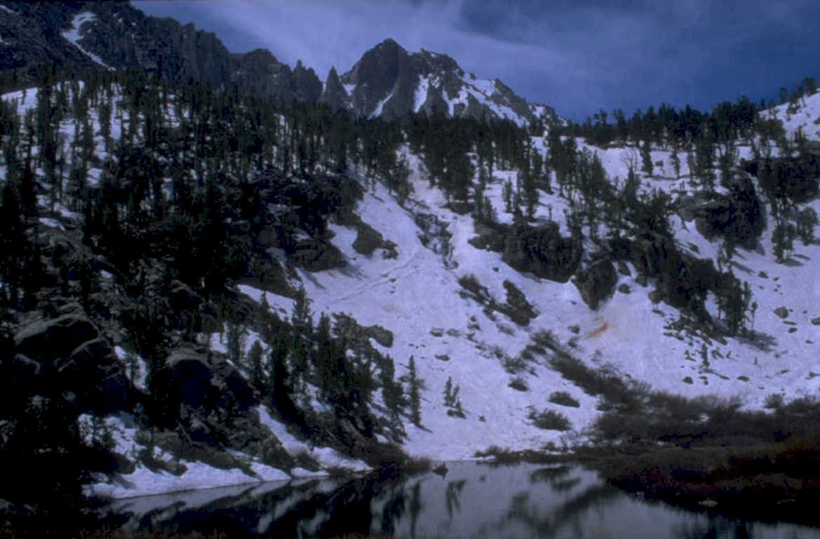 sierralakesnow reflected 1980s 1990s A4 Photo Print
