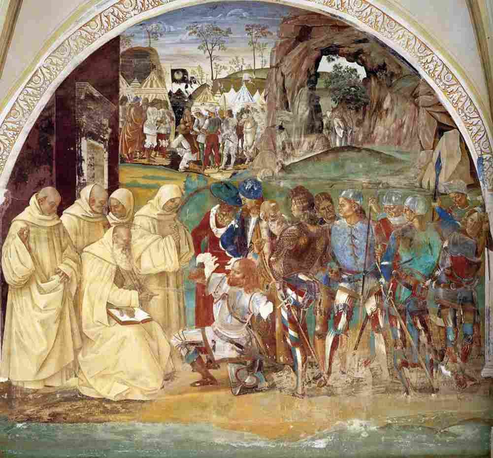 signorelli benedict benedict discovers totila s deceit Art A4 Photo Print