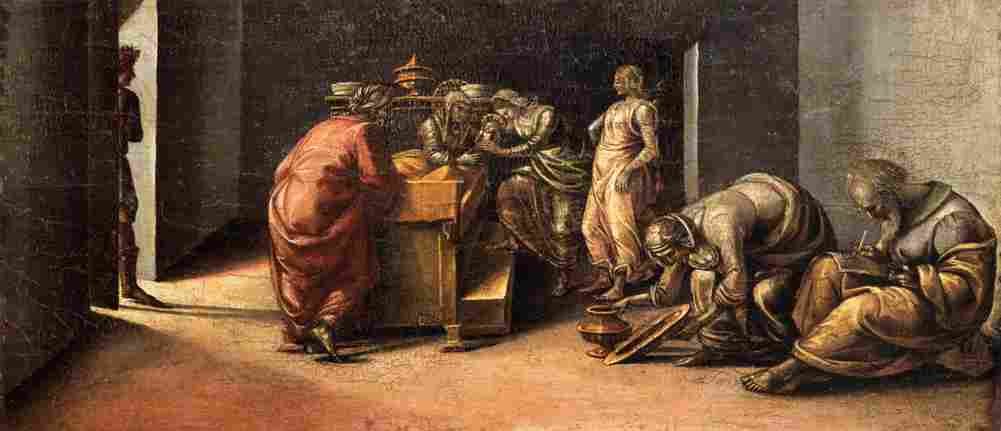 signorelli birth of saint john the baptist Art A4 Photo Print