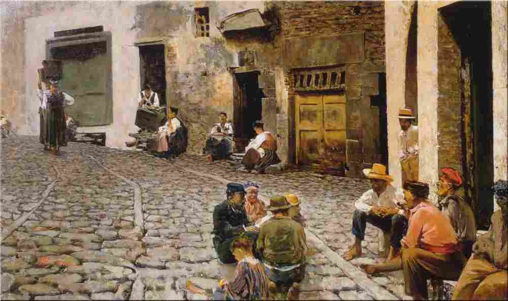 signorini chatter in riomaggiore Art A4 Photo Print