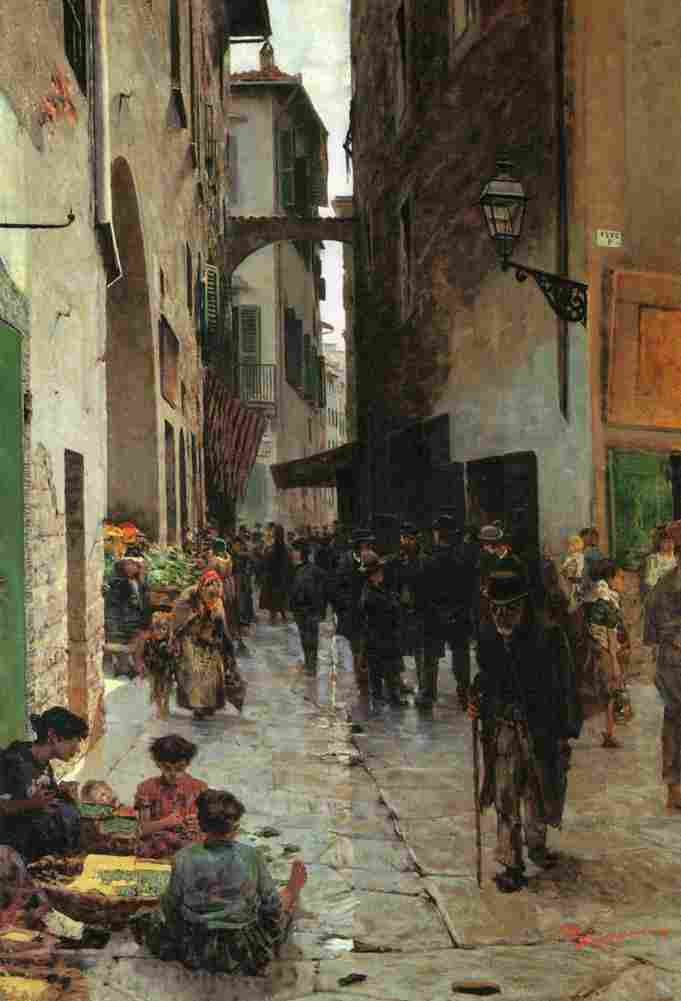 signorini ghetto of florence Art A4 Photo Print