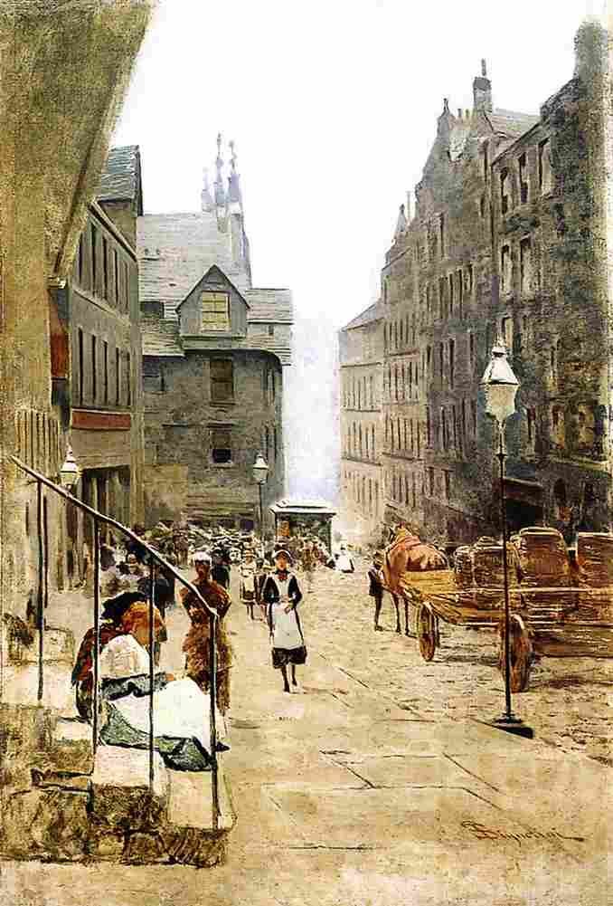 signorini high street a edinburgh Art A4 Photo Print