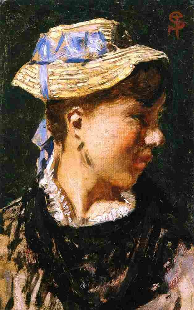signorini portrait of a young girl Art A4 Photo Print