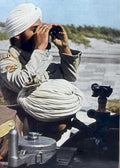 sikh soldier border Vintage world war A4 Photo Print